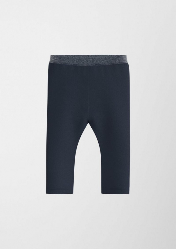 s.Oliver Leggings mit glitzerndem Elastikbund - navy