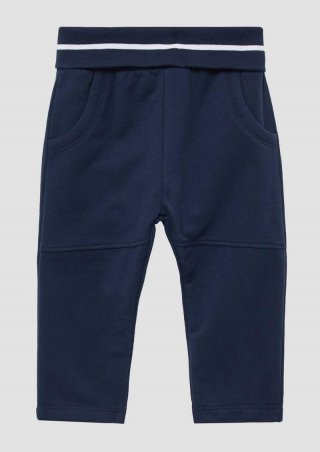 s.Oliver Weiche Jogginghose mit Umschlagbund - navy