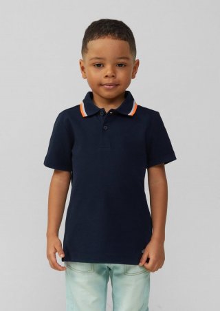 s.Oliver Poloshirt mit Kontrast-Details - navy