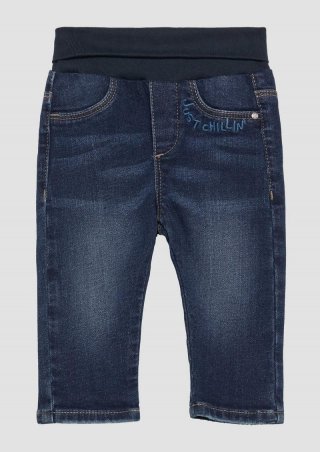 s.Oliver Wärmende Jeans mit Umschlagbund - blau