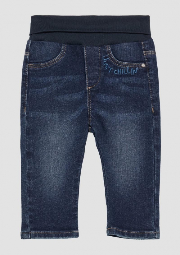 s.Oliver Wärmende Jeans mit Umschlagbund - blau