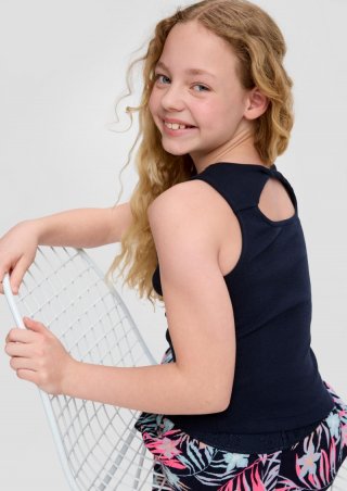 s.Oliver Tank Top mit Rückenausschnitt - navy