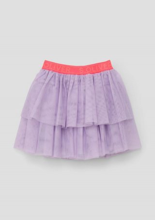 s.Oliver Stufenrock mit Mesh-Overlay - lavendel
