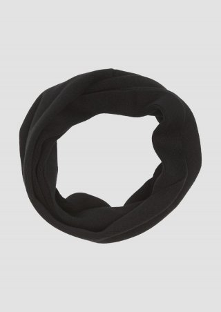 s.Oliver Loop-Schal aus Feinstrick - schwarz