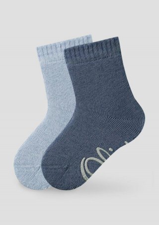 s.Oliver Melierte Socken im Doppelpack - dunkelblau