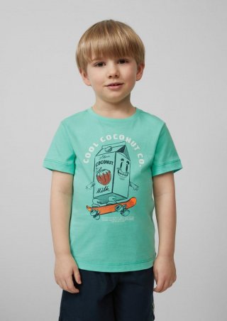 s.Oliver T-Shirt aus Baumwolle mit Frontprint - minze