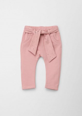 s.Oliver Leggings mit Stoffgürtel - rosa