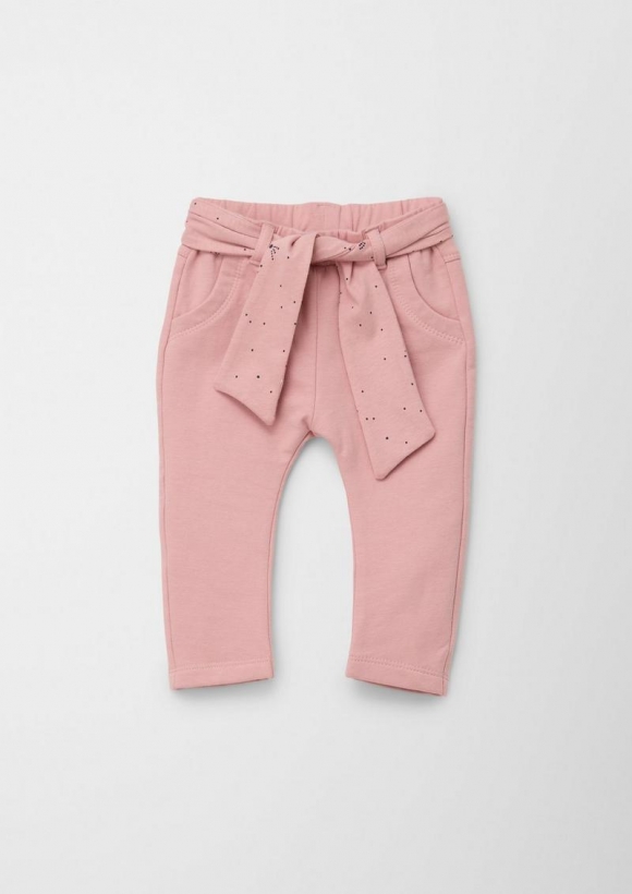 s.Oliver Leggings mit Stoffgürtel - rosa