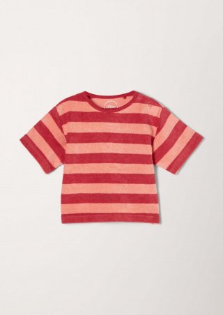 s.Oliver T-Shirt mit Streifenmuster - pink