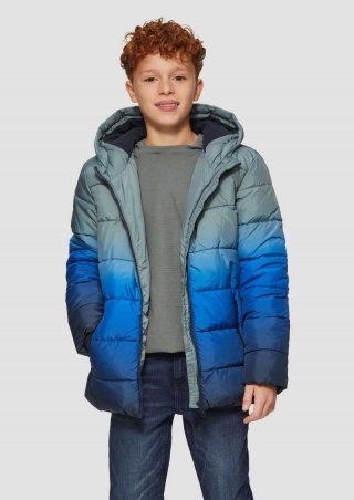 s.Oliver Steppjacke mit Farbverlauf und Fleecefutter - schiefergrau