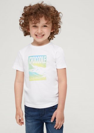 s.Oliver T-Shirt mit Frontprint - weiß