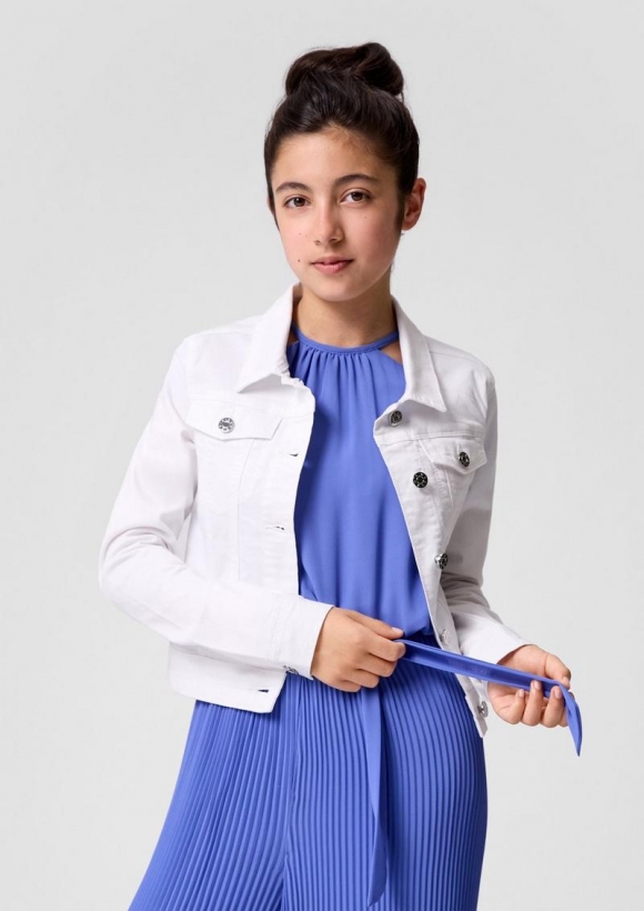 s.Oliver Jeansjacke aus Twill - weiß