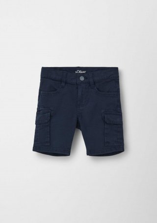 s.Oliver Regular: Shorts mit Cargotaschen - navy