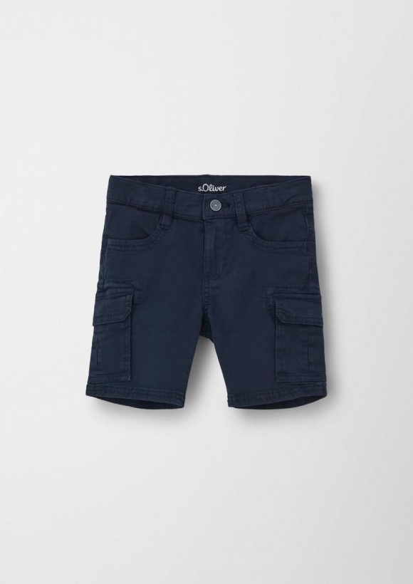 s.Oliver Regular: Shorts mit Cargotaschen - navy