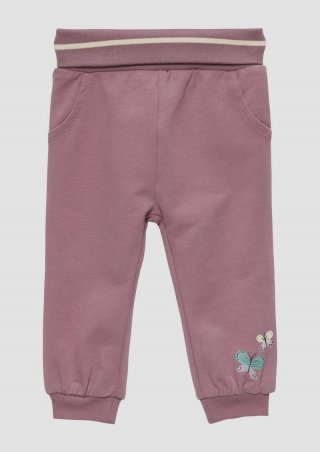 s.Oliver Jogginghose mit Print-Detail - lavendel