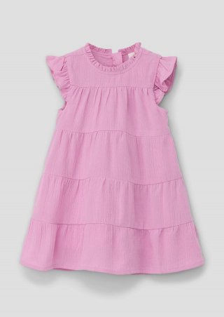 s.Oliver Kleid mit Rüschendetails - altrosa