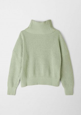 s.Oliver Pullover in Chenillequalität - salbeigrün