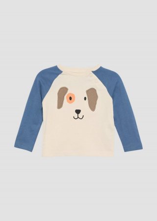 s.Oliver Longsleeve mit Applikation - helles sand