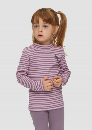 s.Oliver Langarmshirt mit Glitzer-Effekt und Pailletten - flieder