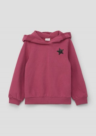 s.Oliver Sweatshirt mit Pailletten-Detail - pink