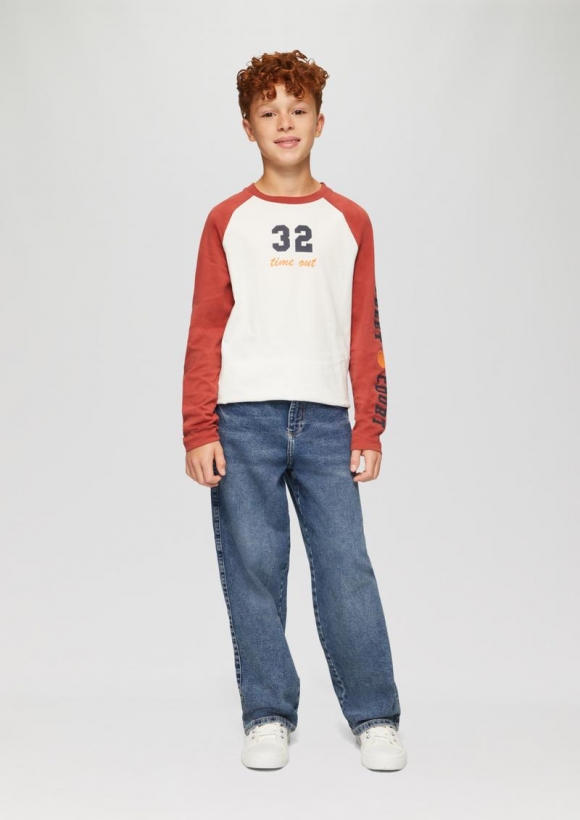 s.Oliver Jeans Baggy / Relaxed Fit / Mid Rise / Wide Leg - blau
