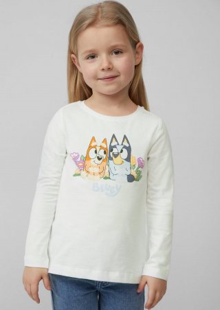 s.Oliver Longsleeve-Shirt aus Baumwolle mit Bluey-Print® - weiß