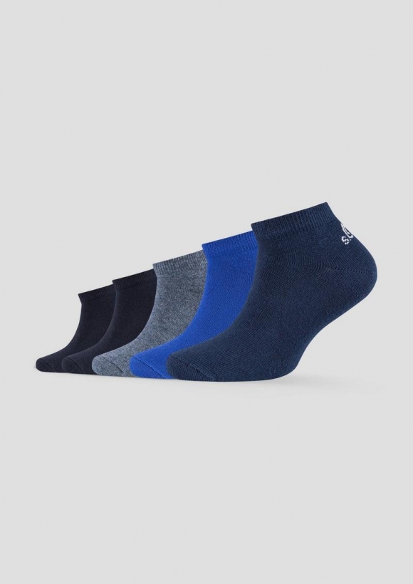 s.Oliver Sneakersocken im 5er-Pack - tiefblau