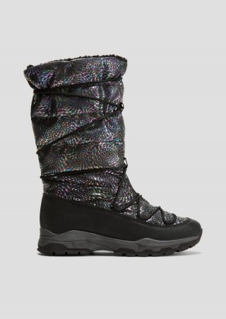 s.Oliver Tex-Stiefel in glänzender Optik - schwarz