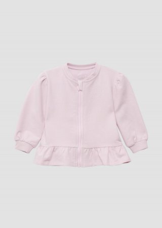 s.Oliver Sweatjacke mit dezenter Stickerei - zartrosa