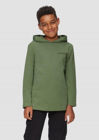 s.Oliver Hoodie mit Rückenprint - hellgrün