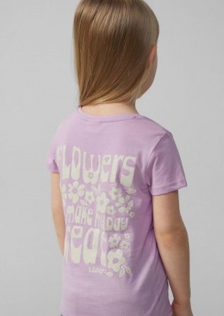 s.Oliver T-Shirt mit Glitzerprint - flieder