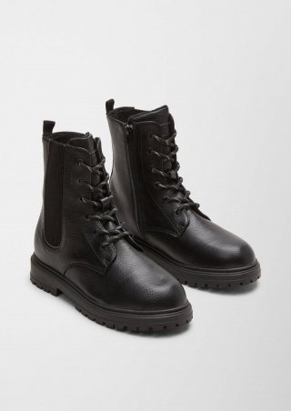 s.Oliver Stiefel mit Teddyfutter - schwarz