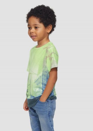 s.Oliver T-Shirt aus Jersey mit All-over-Print - limettengrün