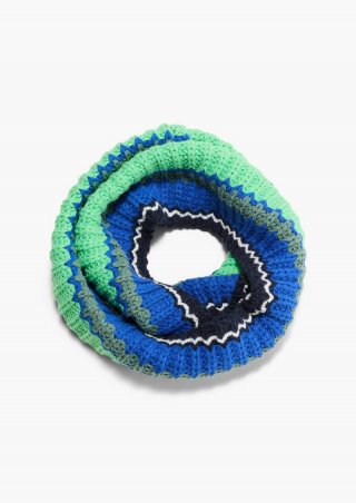 s.Oliver Loop-Schal in Rippstrick - navy