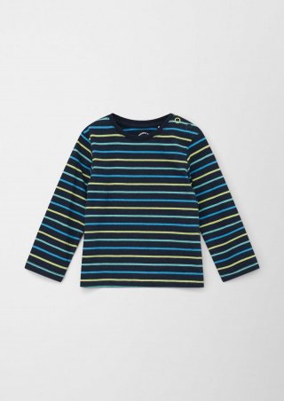 s.Oliver Geringeltes Langarmshirt - navy