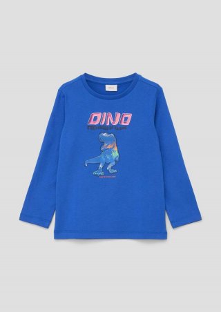 s.Oliver Longsleeve mit Frontprint - royalblau