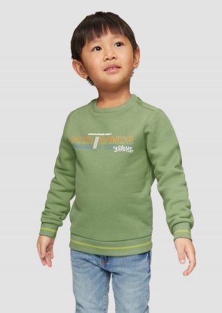 s.Oliver Wärmendes Sweatshirt aus Baumwollmix - hellgrün