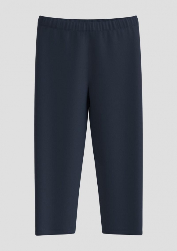 s.Oliver Capri-Leggings aus Baumwollstretch - navy