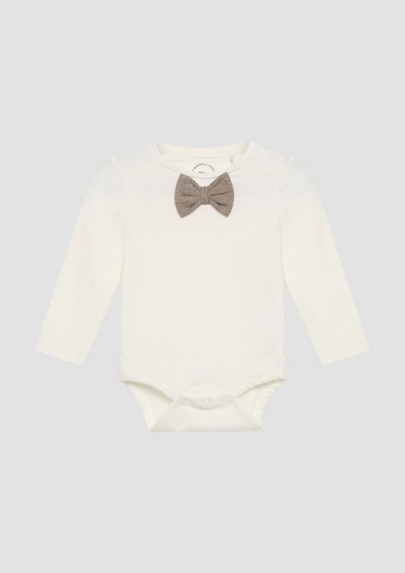 s.Oliver Shirtbody mit Fliege - ecru