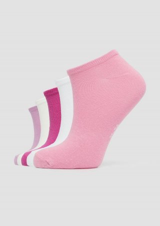 s.Oliver Sneakersocken im 5er-Pack - zartrosa