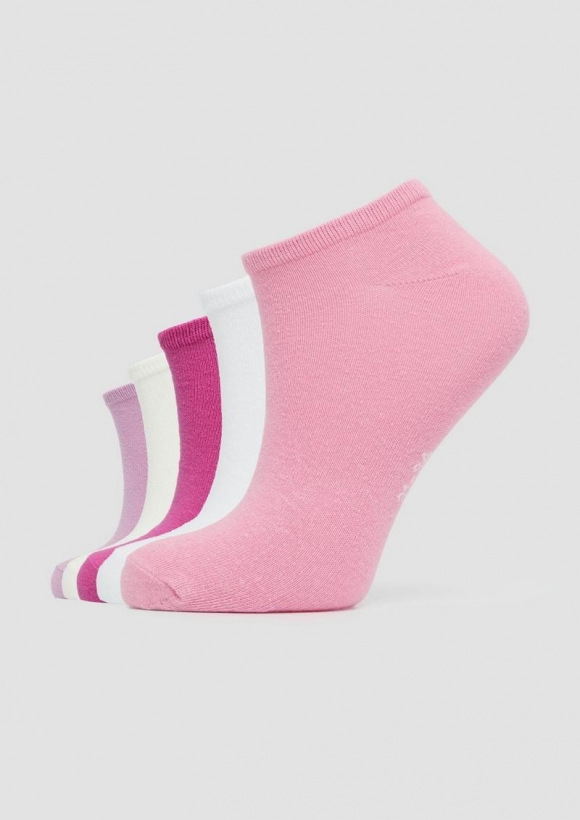 s.Oliver Sneakersocken im 5er-Pack - zartrosa