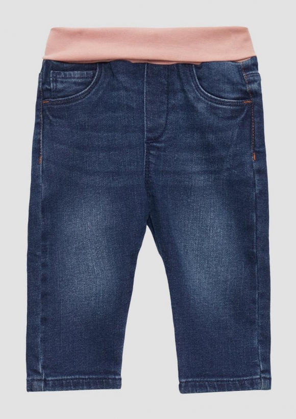 s.Oliver Wärmende Jeans mit Umschlagbund - blau