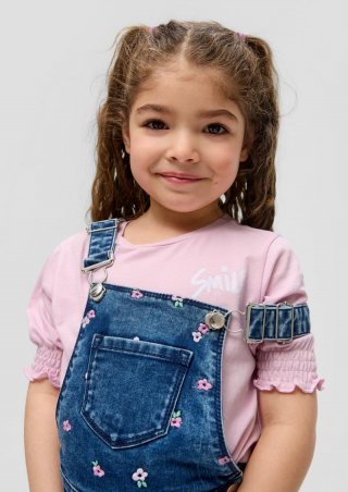 s.Oliver T-Shirt mit Wellensaum - rosa