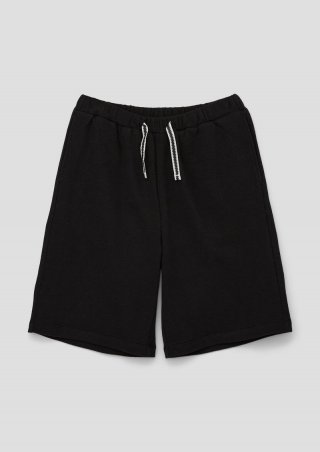 s.Oliver Wide Leg Hose mit Tunnelzug - schwarz