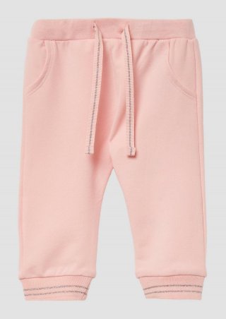 s.Oliver Sweatpants aus Baumwollmix mit Glitzerdetails - zartrosa