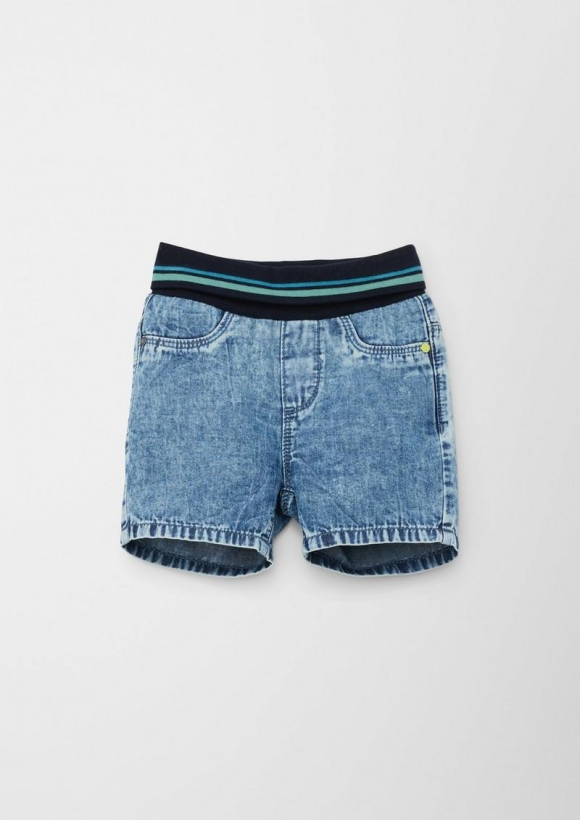 s.Oliver Jeans-Shorts / Regular Fit / High Rise / Straight Leg - himmelblau