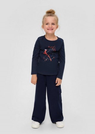 s.Oliver Longsleeve mit Miraculous-Print - navy
