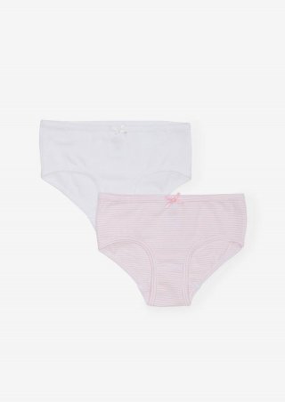 s.Oliver 2er-Pack Jersey-Slips - weiß