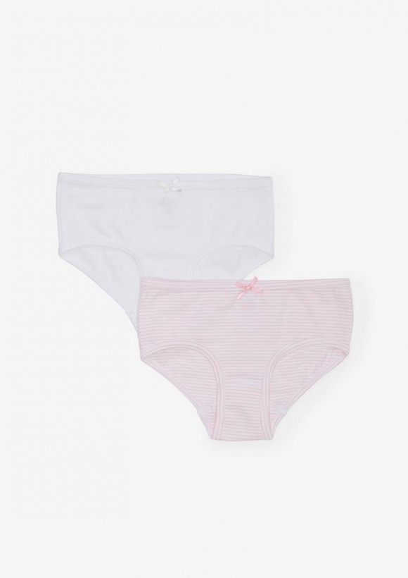 s.Oliver 2er-Pack Jersey-Slips - weiß