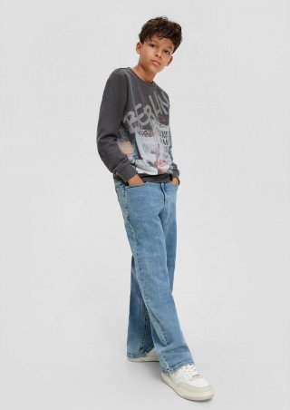 s.Oliver Sweatshirt mit Artwork - schwarz